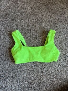 Wild Fable Neon Lime Green Bikini Top